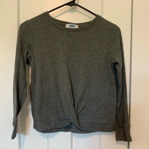 Old Navy Girls Grey Long Sleeve - Size L (10-12)